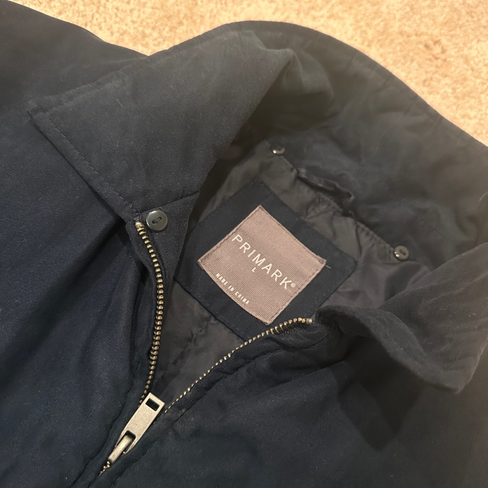 Primark midnight blue suede jacket